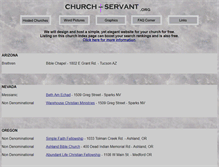 Tablet Screenshot of church-servant.org